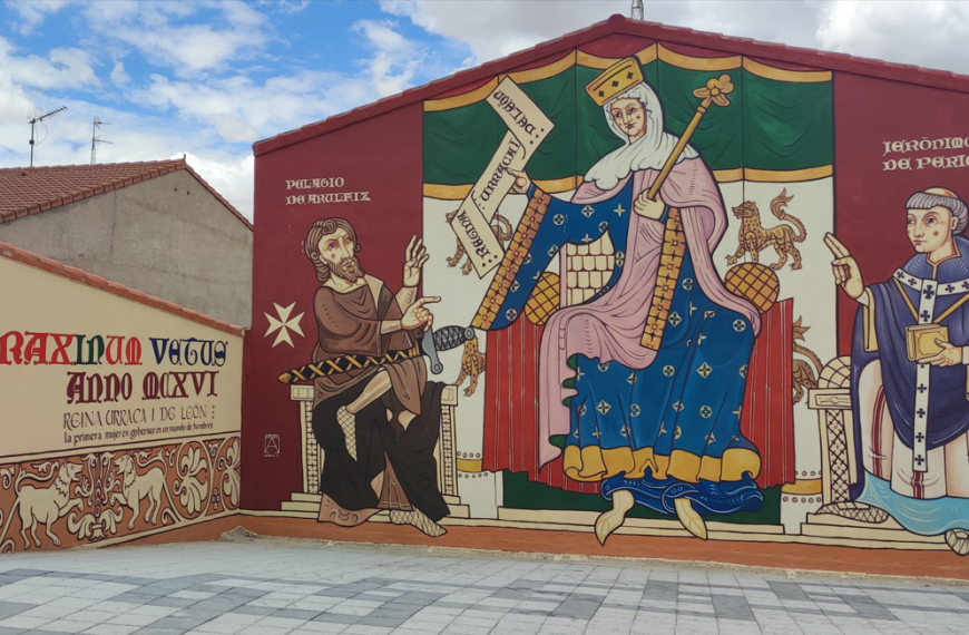 Fresno homenajea a Doña Urraca con un gran mural